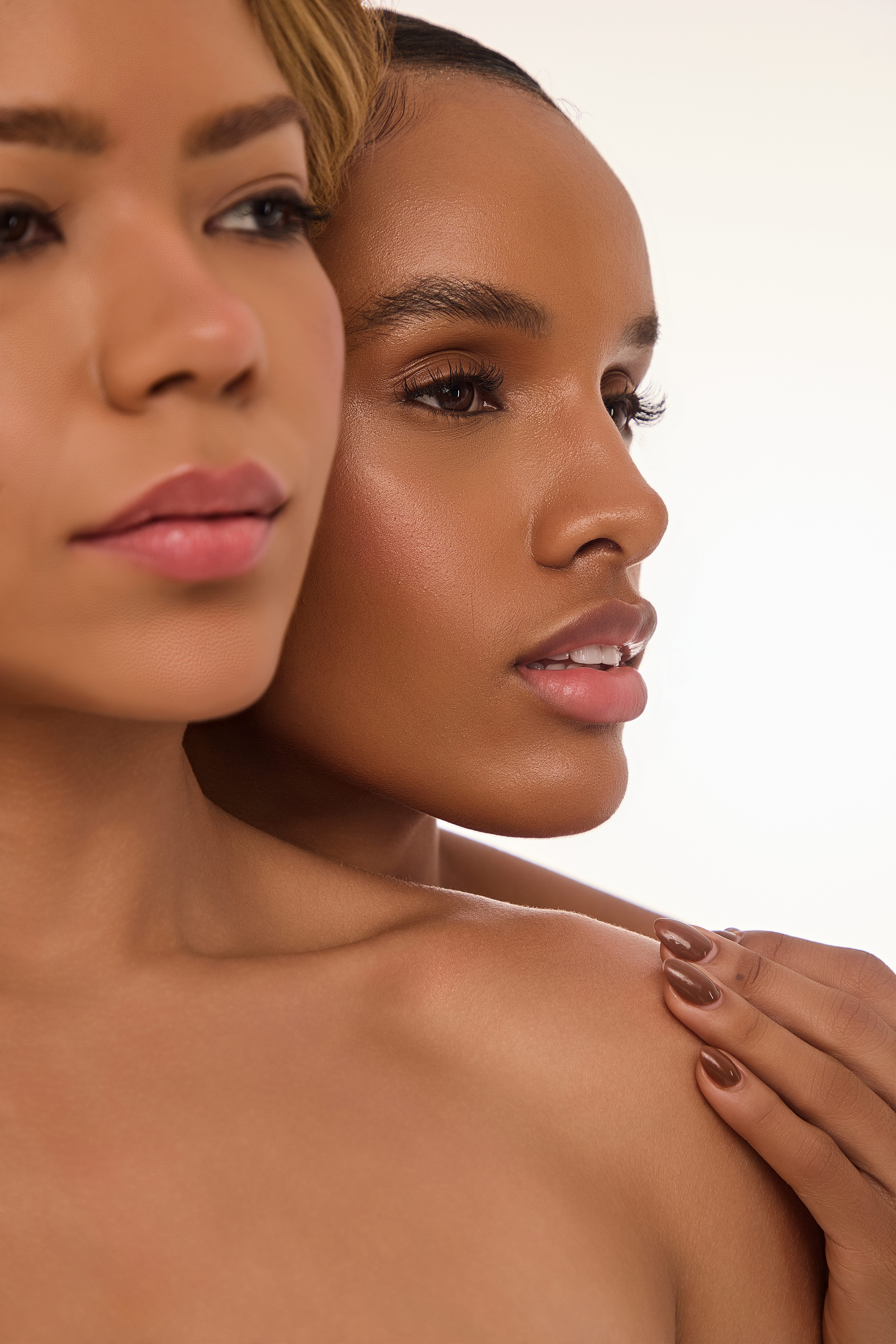 Background premium de avaliação estética para protocolos personalizados